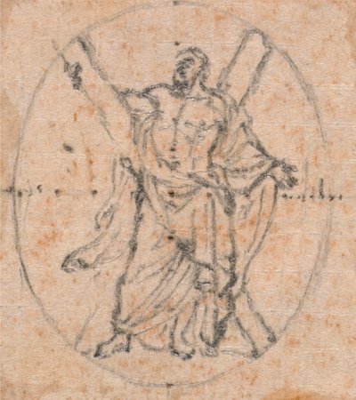 Design pro medaili: St. Andrew od Hubert Francois Gravelot