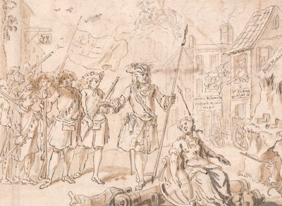 Port Mahon od Hubert Francois Gravelot