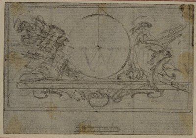 Studie pro En Tête Vignette v Tacitově díle "Tiberius aneb Prvních šest knih letopisů", kniha VI od Hubert Francois Gravelot