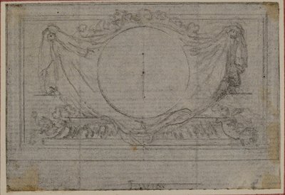 Studie pro En Tête Vignette v Tacitově díle "Tiberius aneb Prvních šest knih letopisů", kniha V od Hubert Francois Gravelot