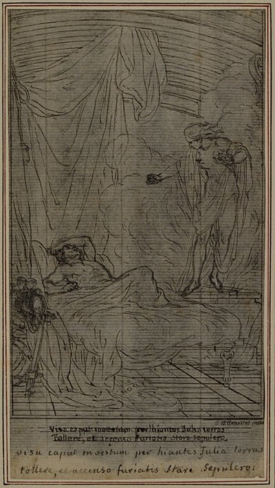 Studie k Lucainově "La Pharsale", Canto III od Hubert Francois Gravelot