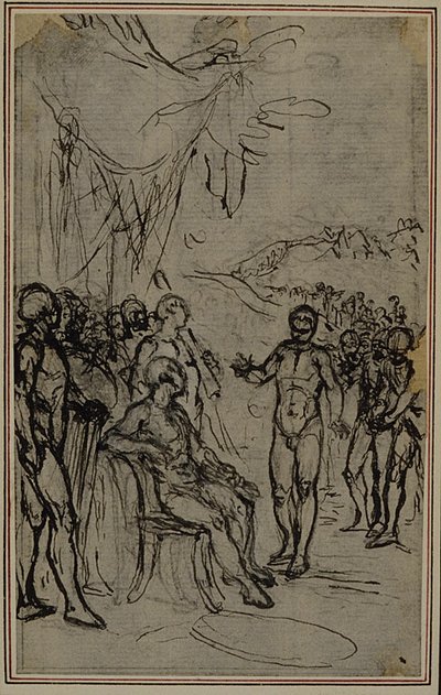 Studie k Lucainově "La Pharsale", Canto IV od Hubert Francois Gravelot