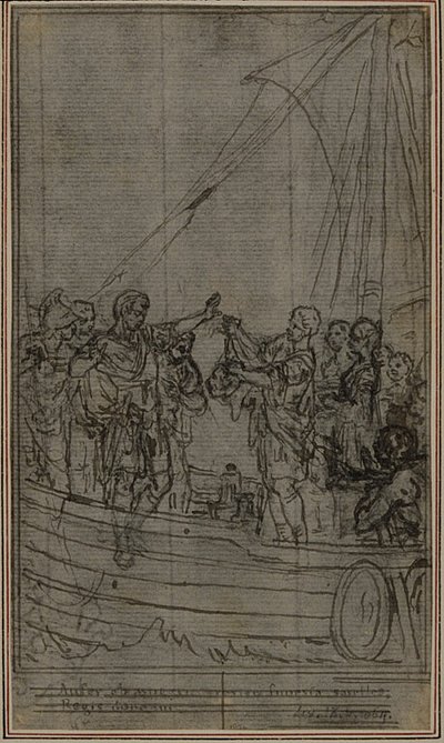Studie k Lucainově "La Pharsale", Canto IX od Hubert Francois Gravelot