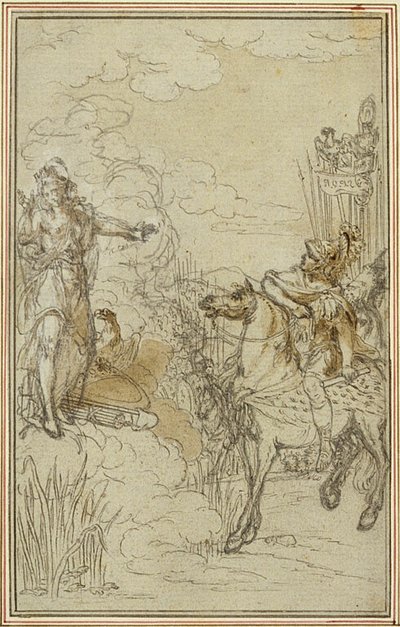 Studie k Lucainově "La Pharsale", Canto I od Hubert Francois Gravelot