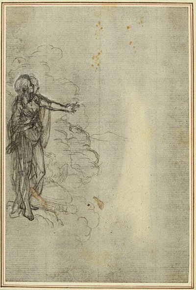 Studie k Lucainově "La Pharsale", Canto I, Stojící ženská postava od Hubert Francois Gravelot