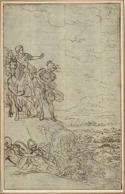 Studie k Lucainově "La Pharsale", Canto VII od Hubert Francois Gravelot