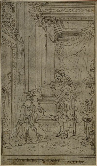 Studie k Lucainově "La Pharsale", Canto X od Hubert Francois Gravelot