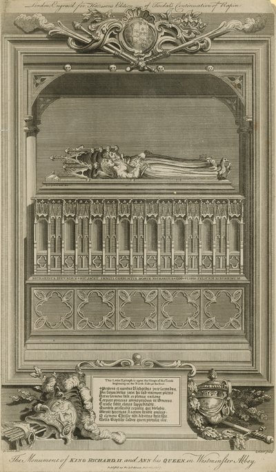 Pomník krále Richarda II a Anny jeho královny od Hubert Francois Gravelot