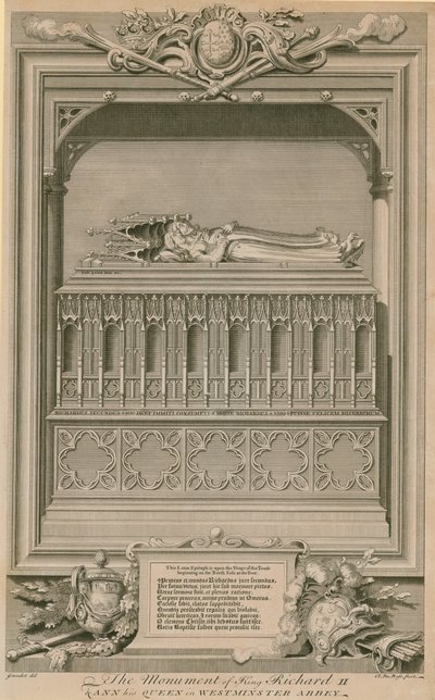 Pomník krále Richarda II a Anny jeho královny od Hubert Francois Gravelot