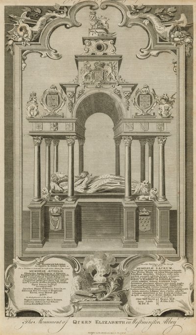 Památník královny Alžběty od Hubert Francois Gravelot