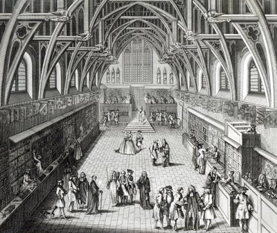 Westminster Hall, První den funkčního období, Satirická báseň, 1797 vyrytý C. Mosley od Hubert Francois Gravelot