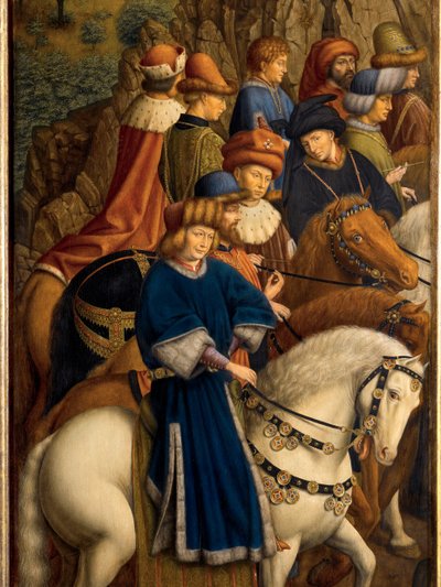 Detail Spravedlivých soudců, levý dolní panel gentského oltáře od Hubert & Jan van (1390 1441) (after) Eyck