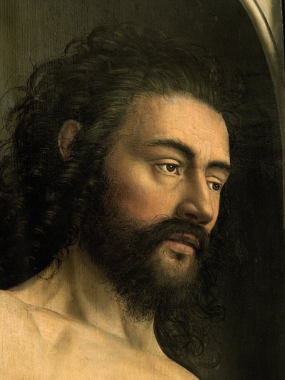 Detail Adama, z levého křídla Gentského oltáře od Hubert & Jan van (1390 1441) Eyck