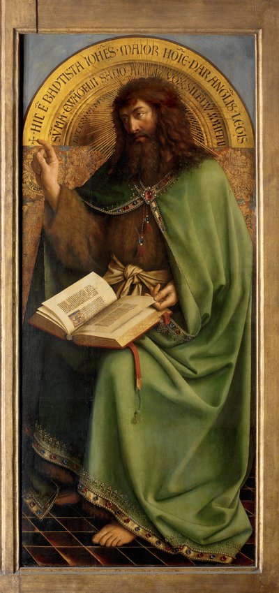 Jana Křtitele, detail z Gentského oltáře od Hubert & Jan van (1390 1441) Eyck