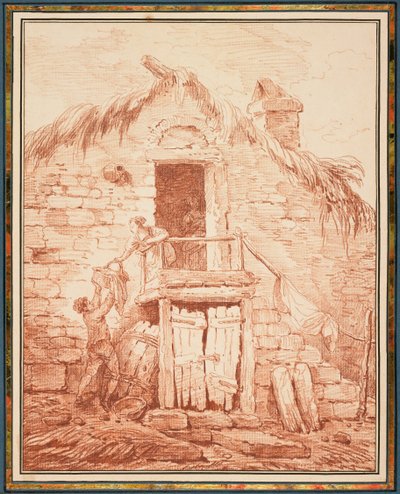 Kamenná chalupa od Hubert Robert