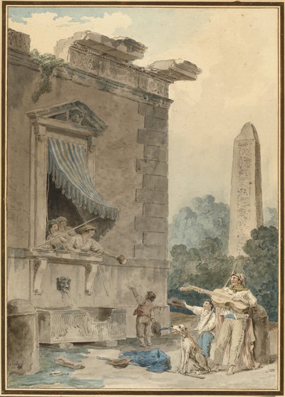 Charitativní dámy od Hubert Robert