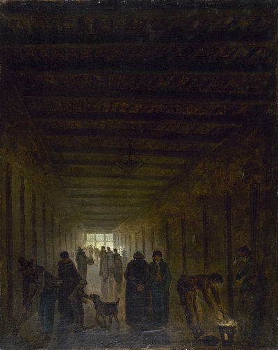 Chodba věznice Saint-Lazare, c. 1793. od Hubert Robert