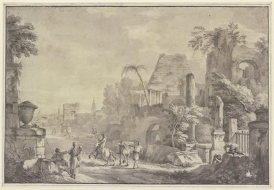 Hrdinská krajina od Hubert Robert