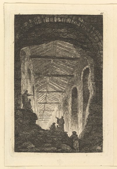 Antique Gallery, ca. 1763-65. od Hubert Robert
