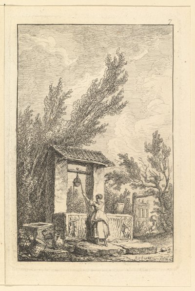 The Well.n.d. od Hubert Robert