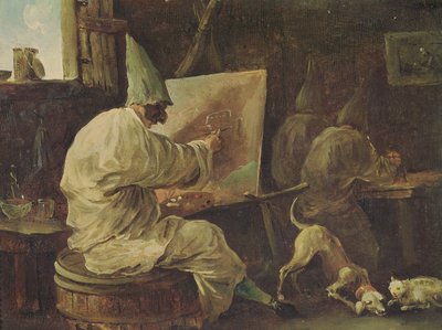 Painter Buffoons od Hubert Robert