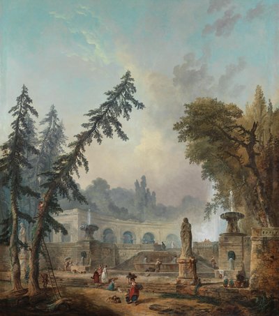 Parková krajina od Hubert Robert