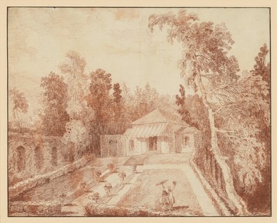 Pavilon v parku od Hubert Robert