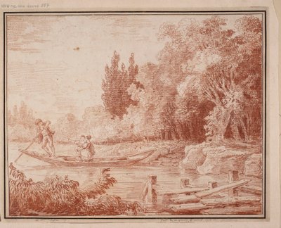 Plavba lodí od Hubert Robert