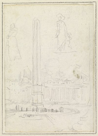 Obelisk na náměstí svatého Petra od Hubert Robert