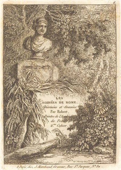 Portrétní busta od Hubert Robert