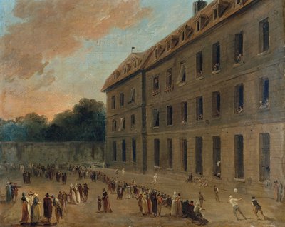 Vězni Saint-Lazare, cca 1794. od Hubert Robert