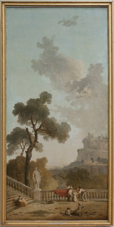 Pohled z terasy od Hubert Robert
