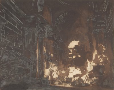 Pračky ve zničené galerii, ca. 1760. od Hubert Robert