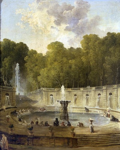 Pračky v parku od Hubert Robert