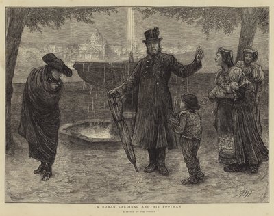 Římský kardinál a jeho lokaj od Hubert von Herkomer