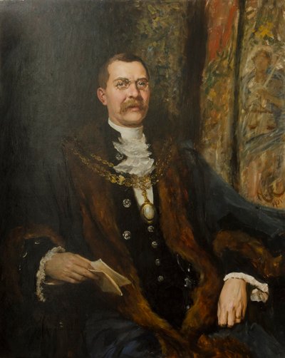 Konšel Sir George Hussey, 1901 od Hubert von Herkomer
