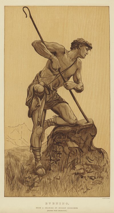 Večer od Hubert von Herkomer
