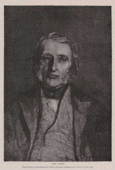 John Ruskin od Hubert von Herkomer