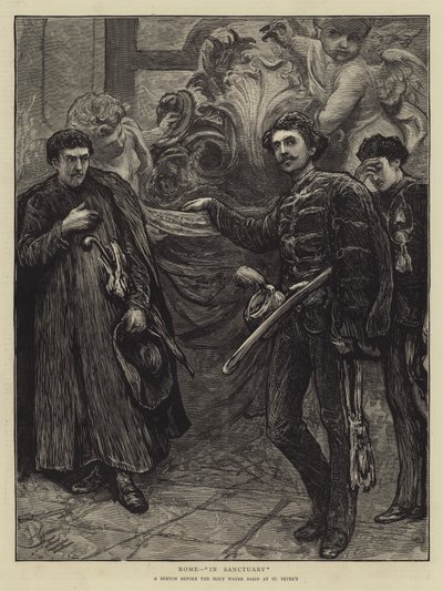 Řím, ve svatyni od Hubert von Herkomer