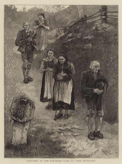 Skici v Bavorských Alpách, II, Der Bittgang od Hubert von Herkomer