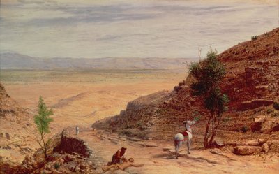 Cesta mezi Jeruzalémem a Jerichem od Hubert von Herkomer