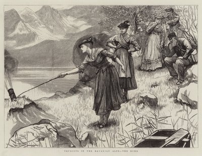 Turisté v bavorských Alpách, Echo od Hubert von Herkomer