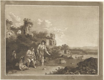 Krajina s nymfami od Hubertus van Hove