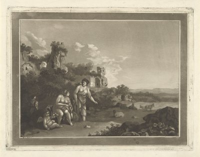 Krajina s nymfami od Hubertus van Hove