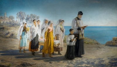 Pohřeb malé holčičky na Riviéře od Hugh Cameron