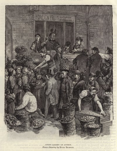 Covent Garden - aukce od Hugh Thomson