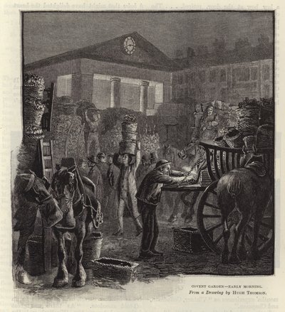 Covent Garden - brzy ráno od Hugh Thomson