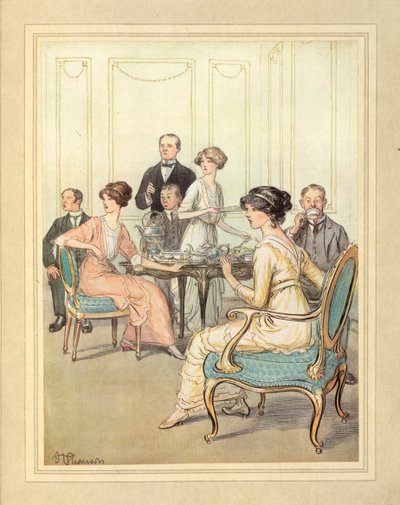 Pít čaj z knihy „Obdivuhodný Crichton“ od J. M. Barrieho od Hugh Thomson