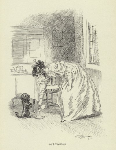 Ilustrace pro Amose Bartona od George Eliota od Hugh Thomson