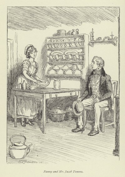 Ilustrace pro Amose Bartona od George Eliota od Hugh Thomson